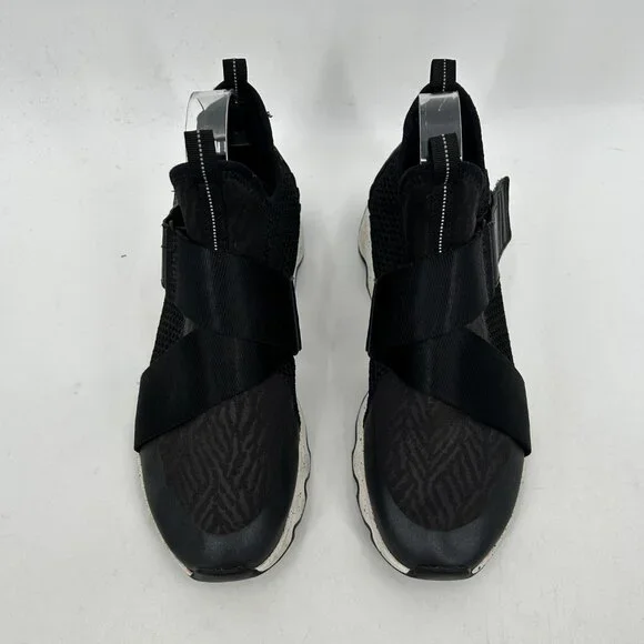 SOREL Women's Kinetic Sneak Laceless Sneakers Black White Sea Salt Size 7.5 - Picture 4 of 8